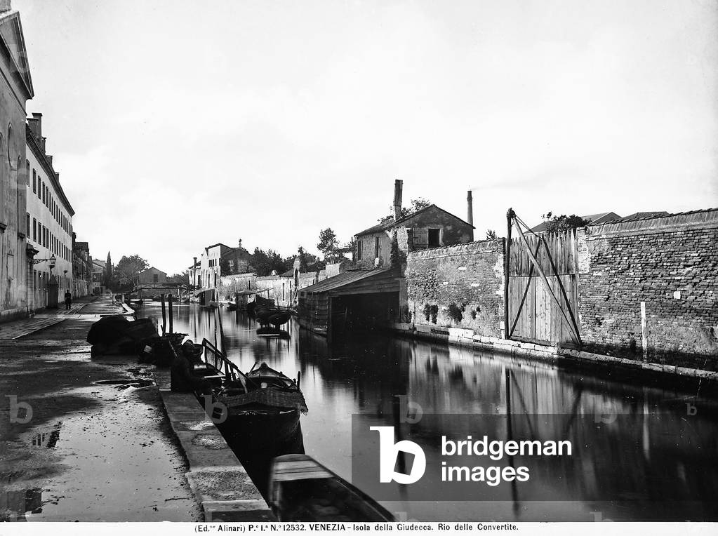 The Rio delle Convertite on the Giudecca Island in Venice