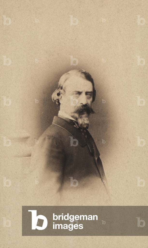 Portrait of Aleardo Aleardi, late-Romantic Italian poet