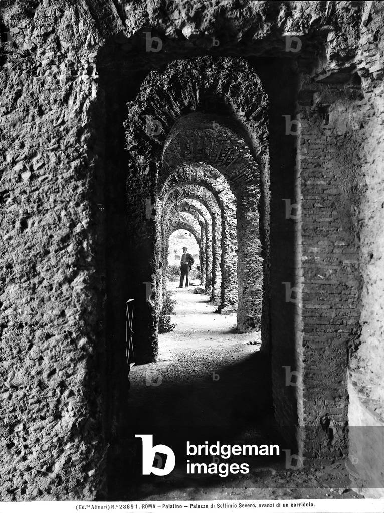 Remains of a corridor of the Domus Severiana on the Palatine Hill, Rome