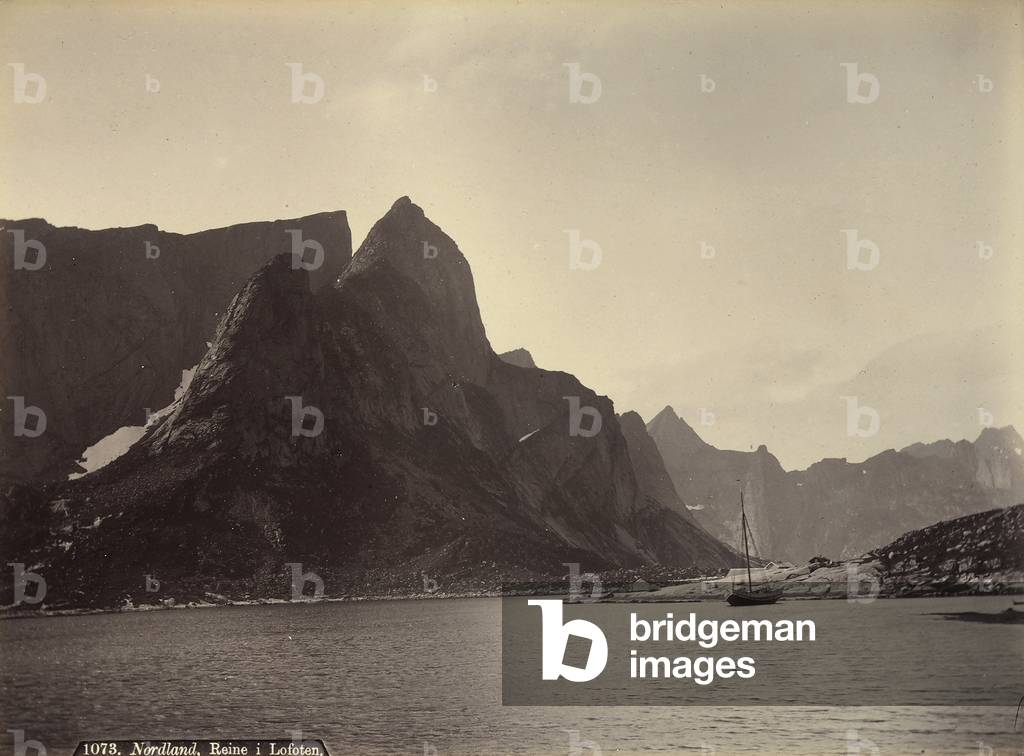 A bay of the Lofoten islands in Nord Norge, Norway.