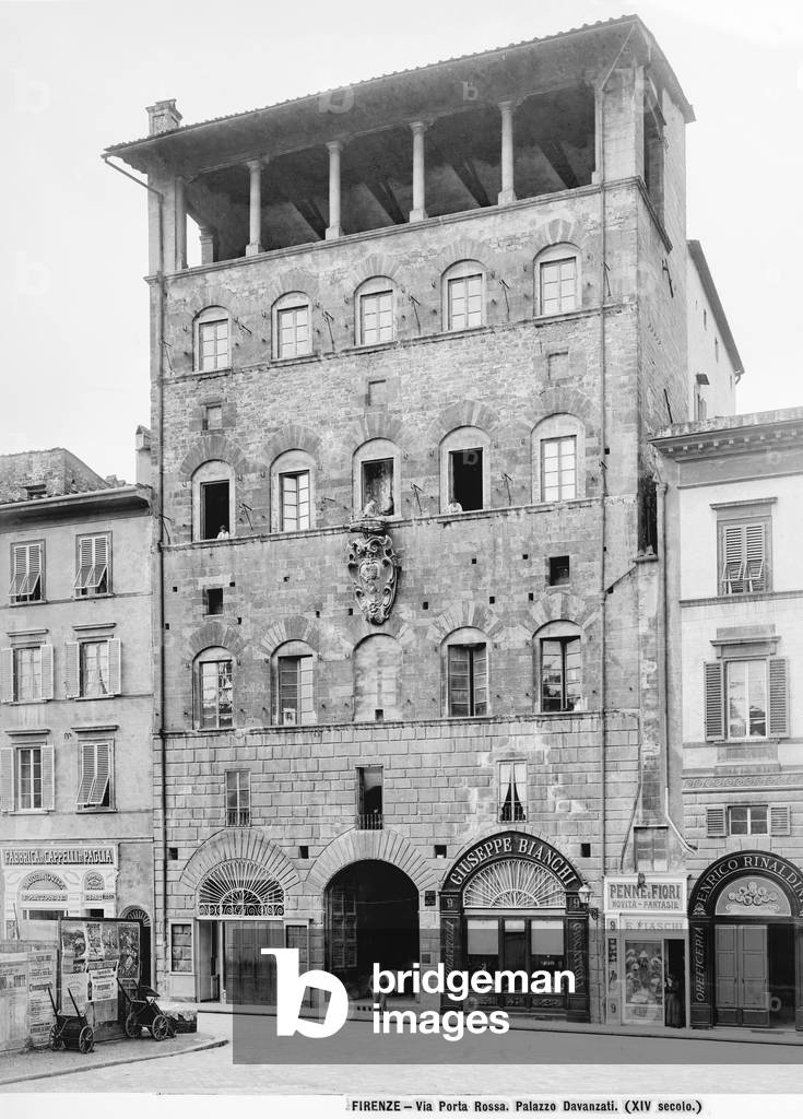 Facade of the Palace Davanzati in Florence