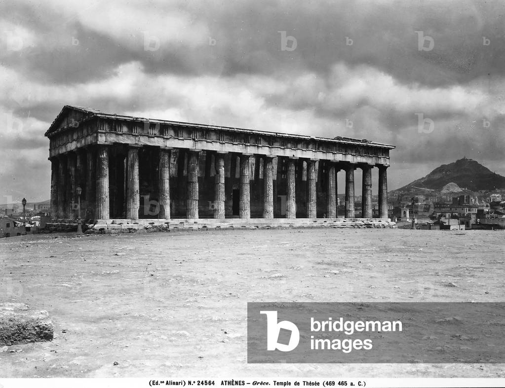 Temple dedicated to Theseus in the Acropolis of Athens.