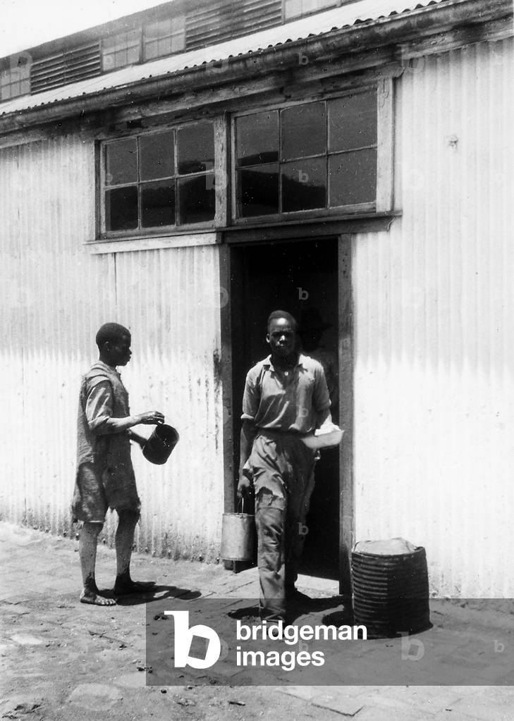 The miners' mess in the City Deep mine, Johannesburg