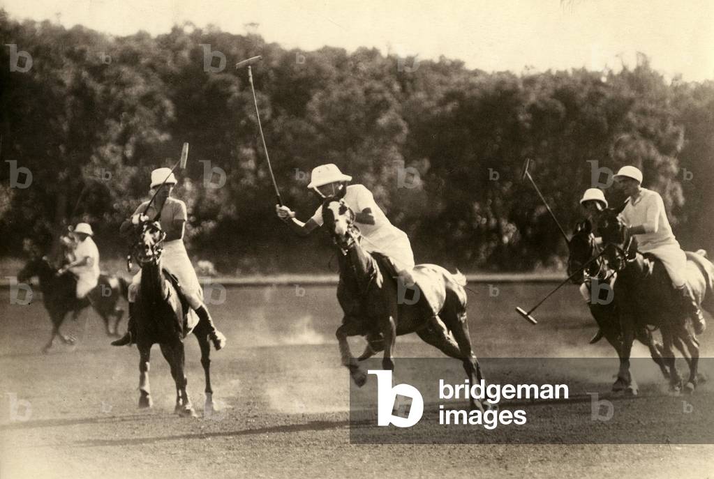 sports, polo match, 1940-1950