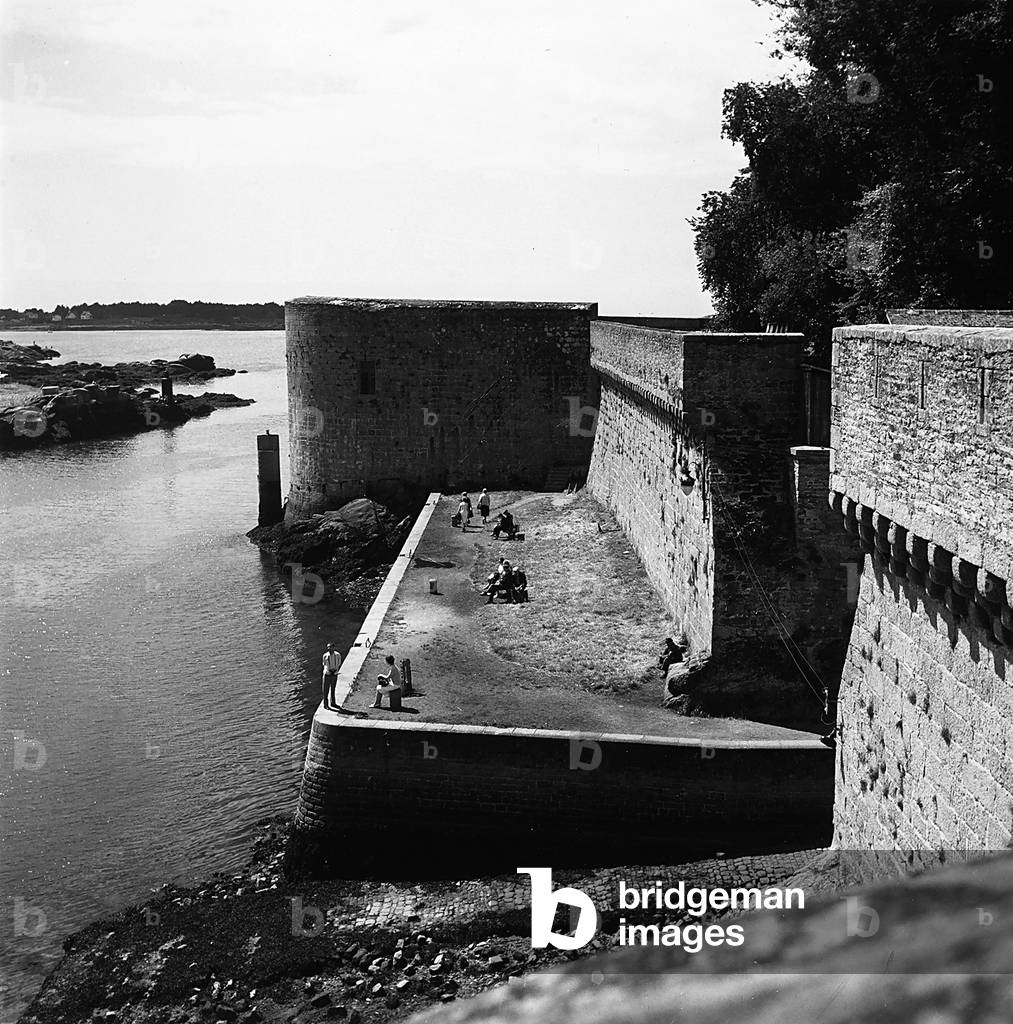 The walls of the Ville Close in Concarneau, Brittany
