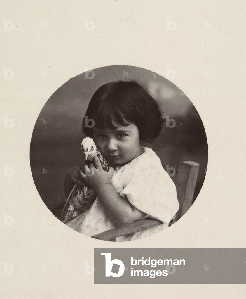 Girl with dove