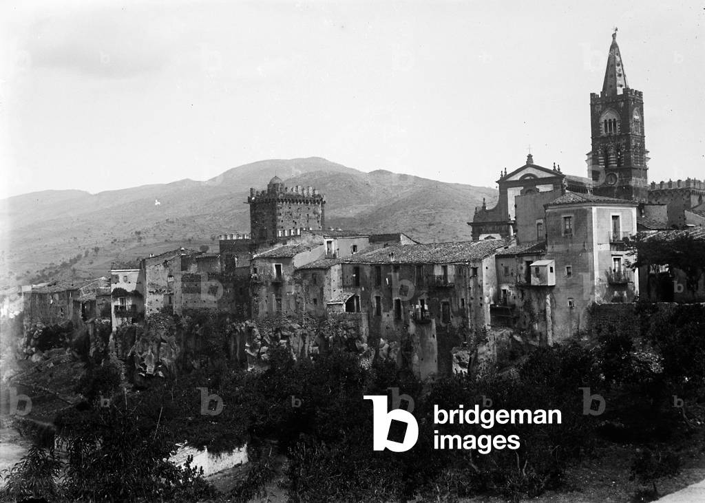 View of Randazzo in the province of Catania