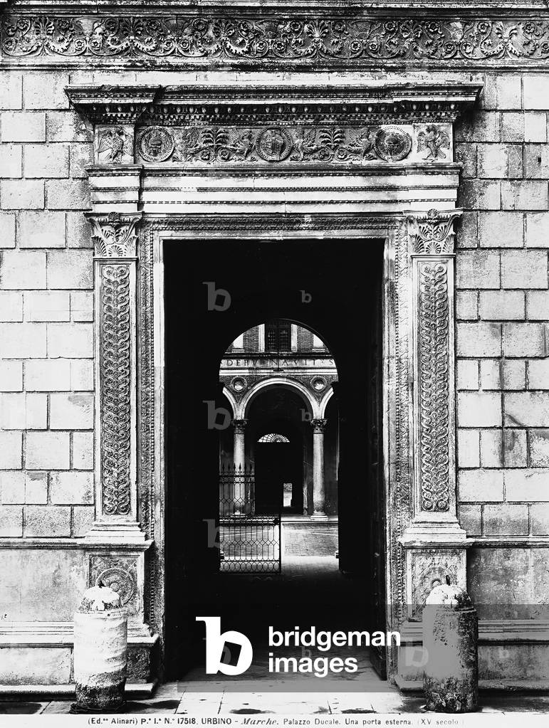 Entrance doorway of the Ducal palace of Urbino, by Francesco di Giorgio Martini