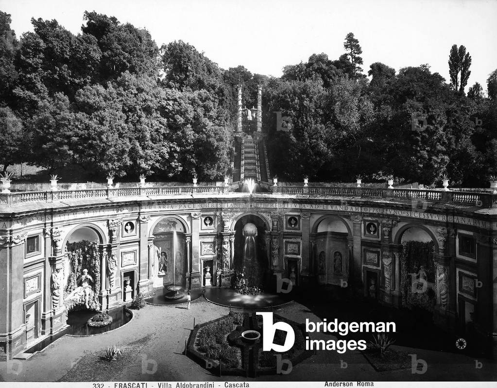 The cascade of Villa Aldobrandini, Frascati