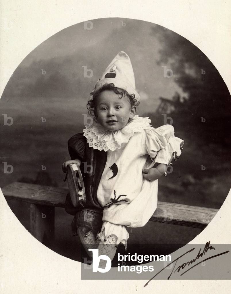 Portrait of a little boy in costume