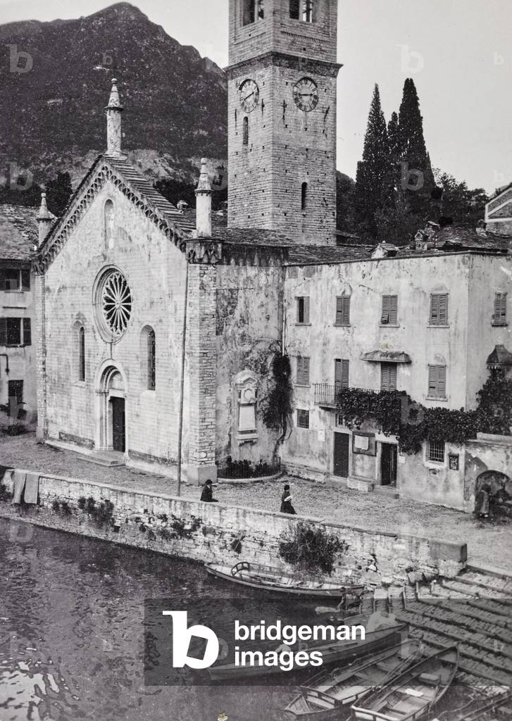 The parish church of Argegno on Lake Como