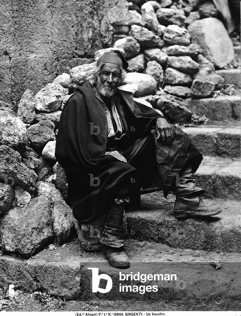 Portrait of an elderly man in Girgenti