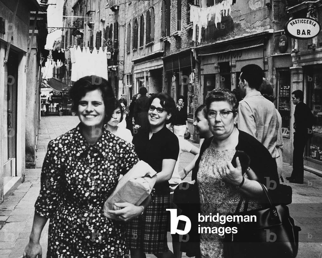 Group of women around the streets of Venice