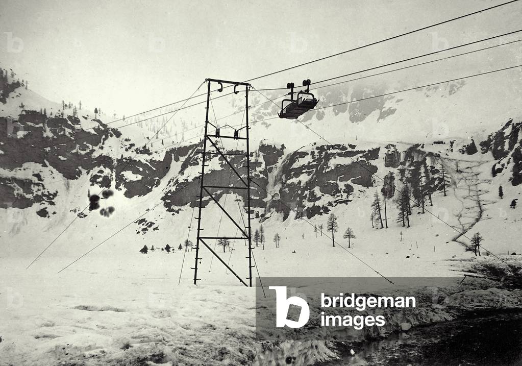 Cableway on Adamello during World War I