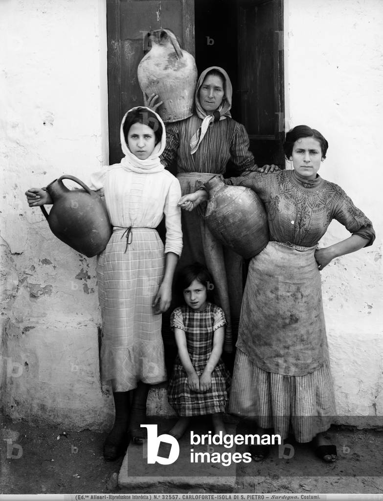 Women and girls in Carloforte, Island of San Pietro