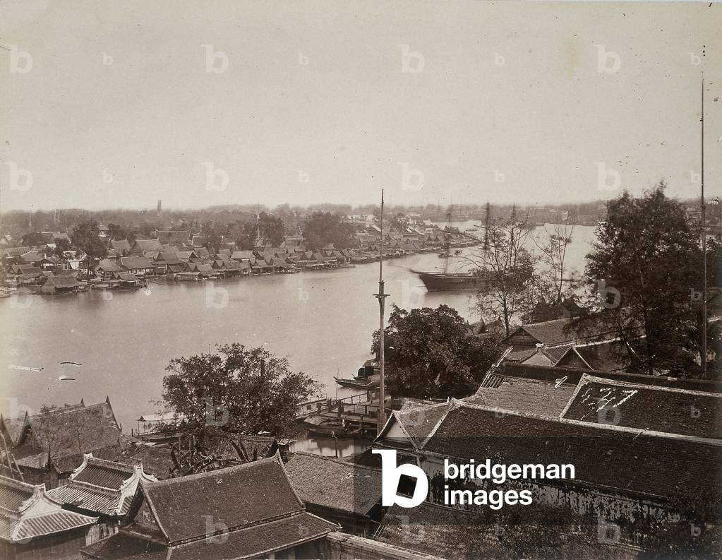 A souvenir of Odoardo Beccari's journeys: view of Bangkok in Thailand