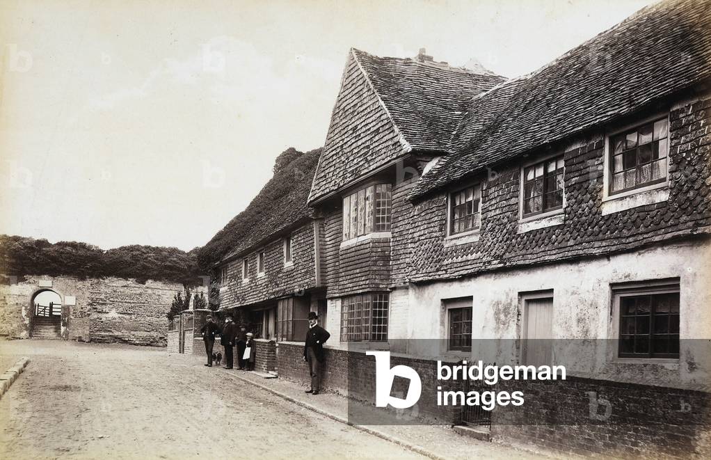 Typical English cottages.