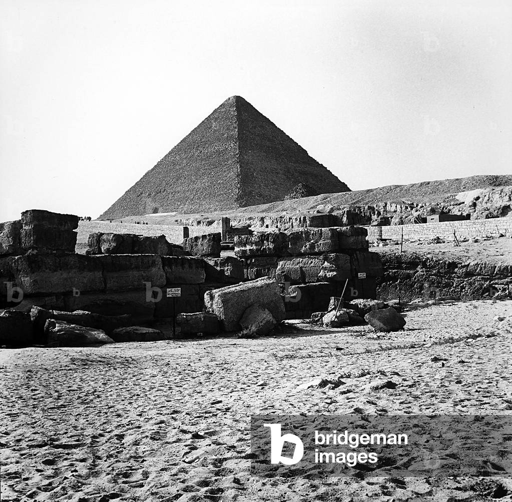 The Great Pyramid of the Pharaoh Cheops, at the archeological site of Gizah
