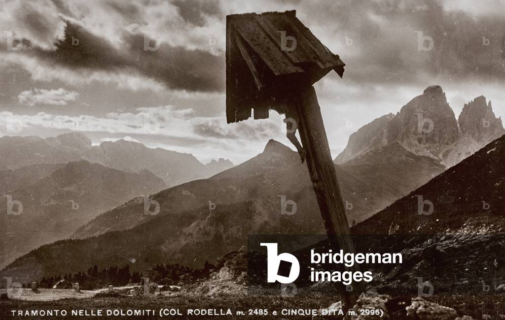 Sunset over the Dolomites