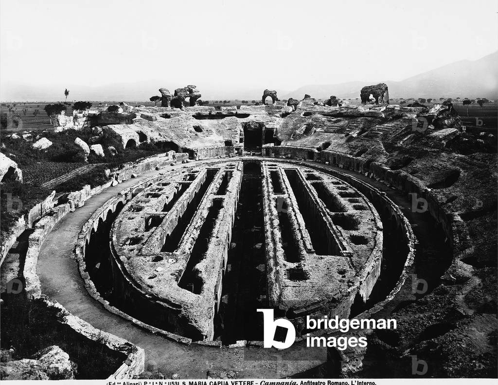 View of the Flavio Amphitheater in Santa Maria Capua Vetere
