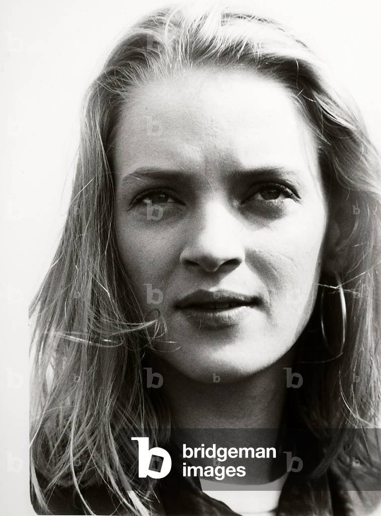 Close-up of the actress Uma Thurman