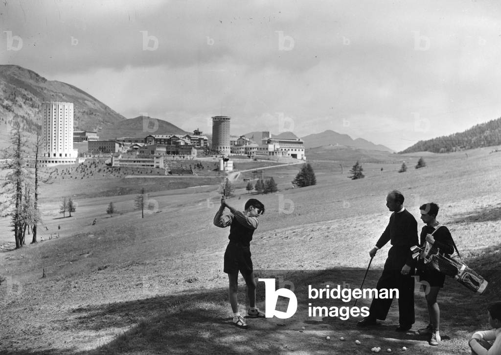sports, golf, Sestriere, 1950