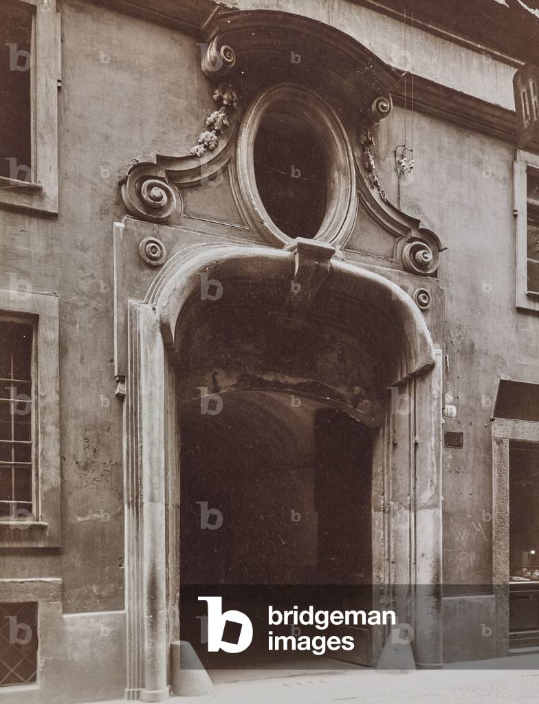 Door of a building in Turin