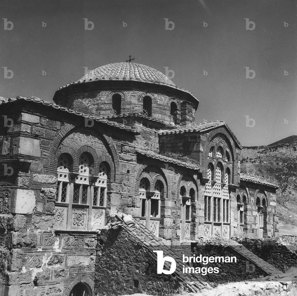 Dome of the Katholikon, Hosios Loukas, especially the exterior, Distomo, Viotia, Greece