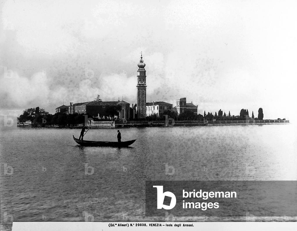 View of Isola degli Armoni in the lagoon of Venice.