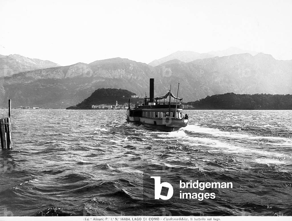 A boat at Cadenabbia on Lake Como
