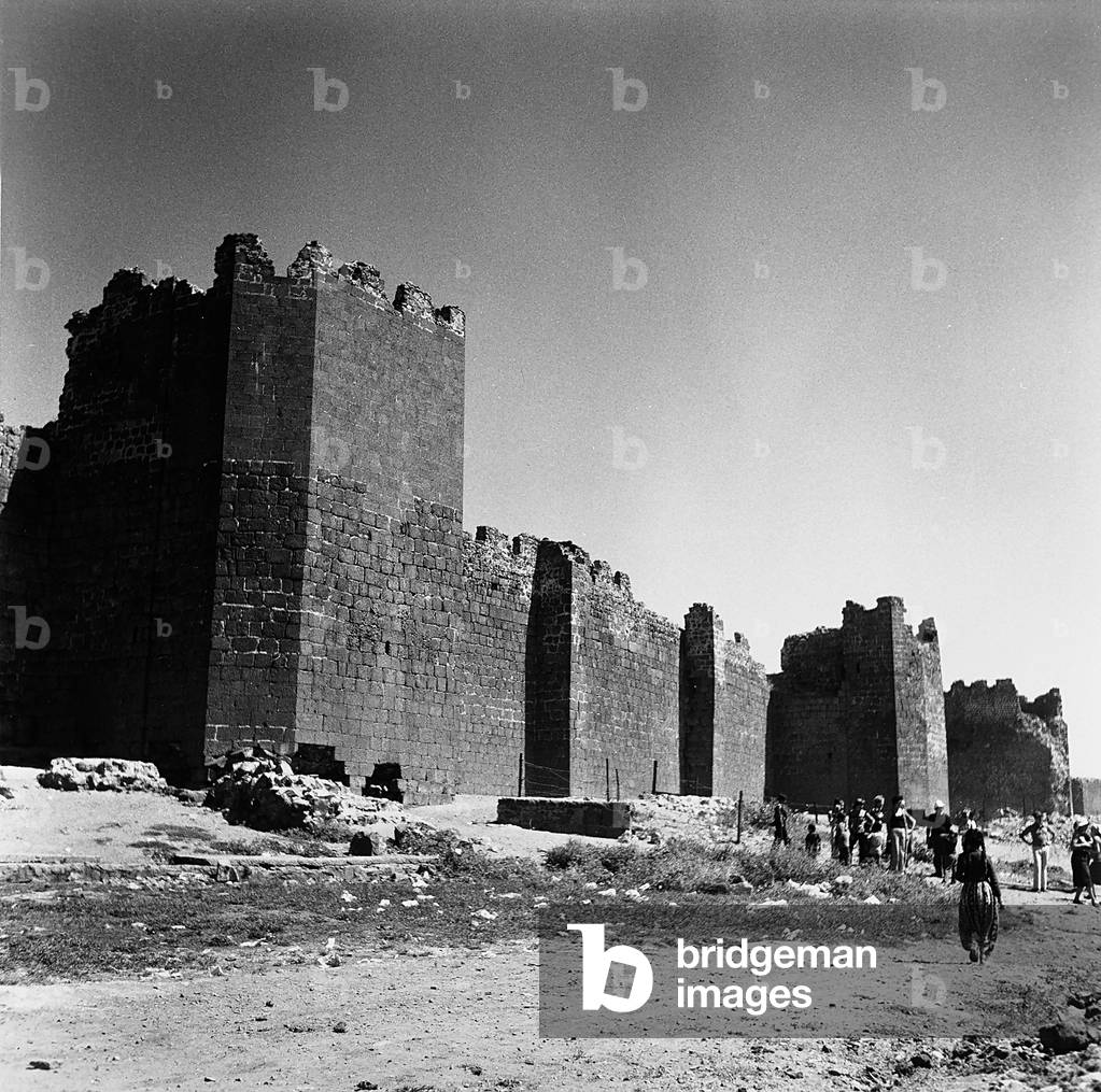 A section of the Roman walls of Diyarbakir, city of south-east Anatolia, founded with the name Amida