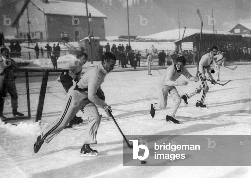 sports, international ice hockey game, chamonise, 1920-1930