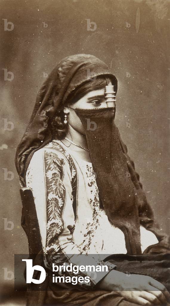 A souvenir of Odoardo Beccari's journeys: portrait of a young Egyptian woman, 1875 (print on double-weight paper)