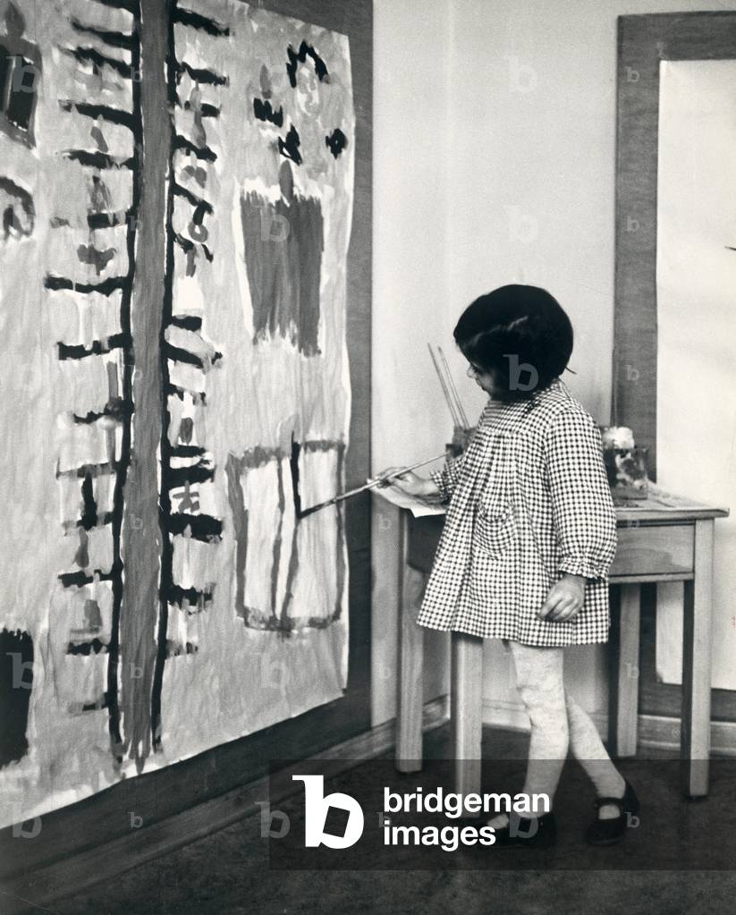 Lugano, a painter at work, 1962