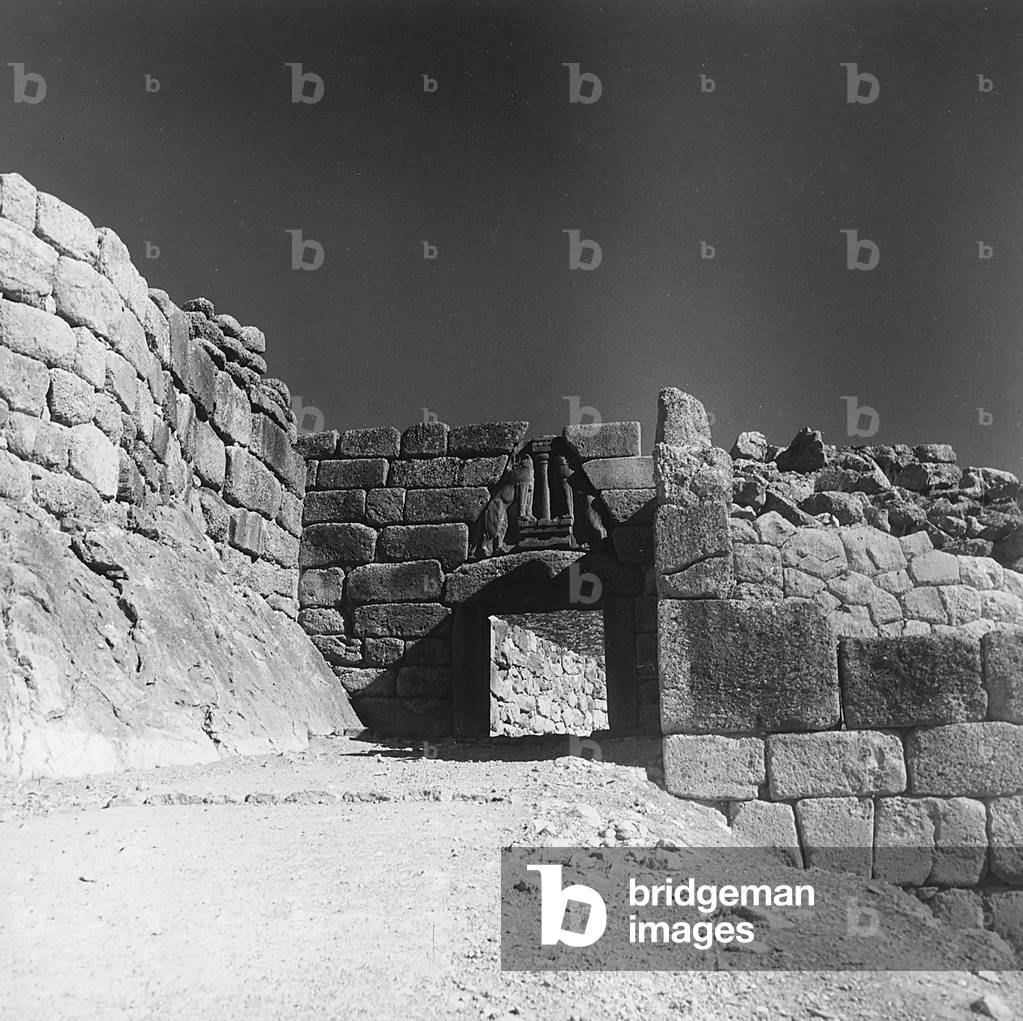 The Lion Gate in Mycenae, Greece