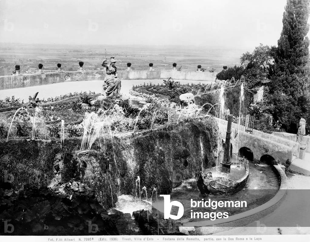 The Minerva Fountain, Gardens of the Villa d'Este, Tivoli