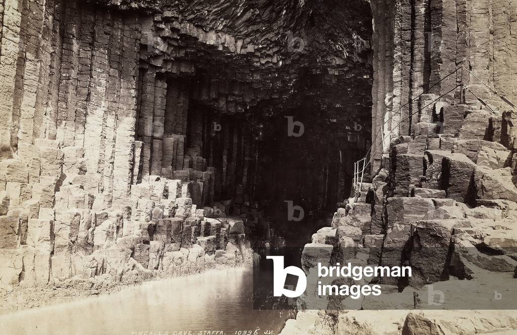 View of Fingal's Cave, near the island of Staffa, Scotland