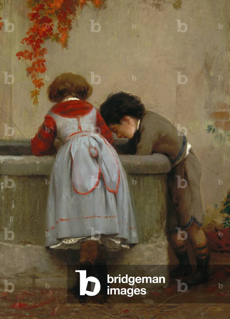 Children at a wash basin by Giovanni Mochi, Pinacoteca Comunale Foresiana of Portoferraio