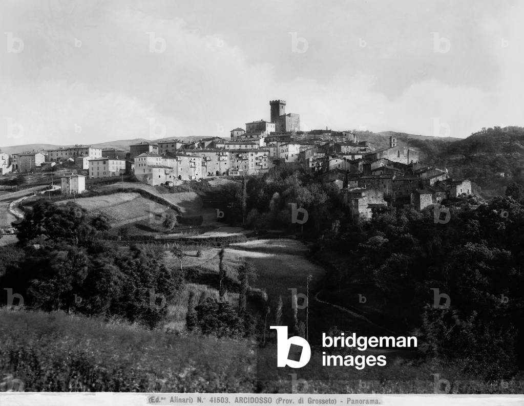 View of Arcidosso in the province of Grosseto