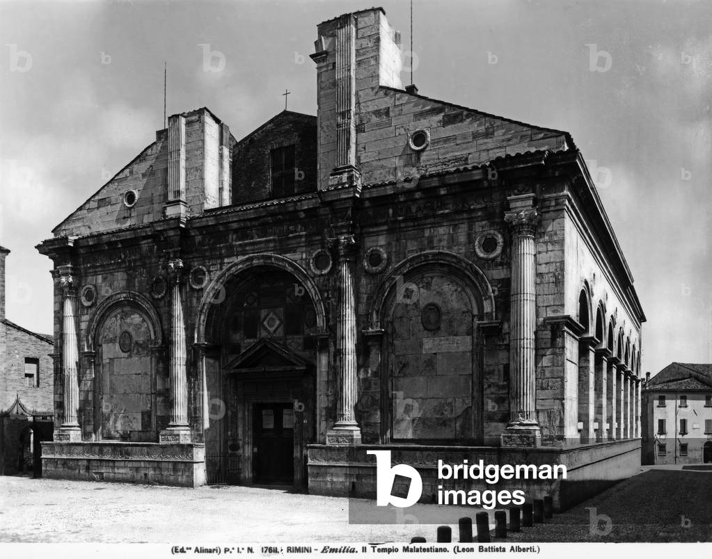 Malatestian Temple of Rimini, constructed on a project by Leon Battista Alberti