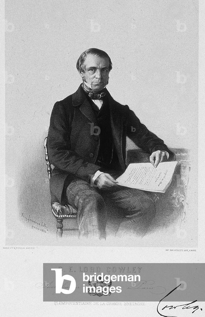 Galerie des plenipotentiares au Congrès de Paris. Lord Cowley, Ambassador of Great Britain