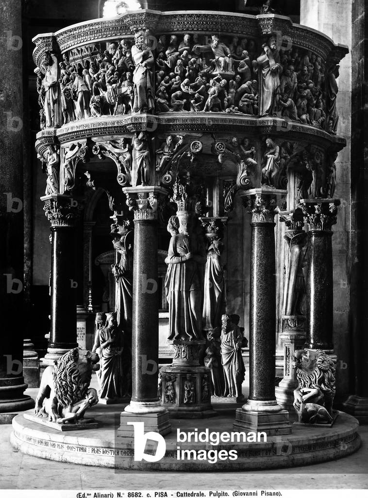 Pulpit by Giovanni Pisano, Cathedral, Pisa.