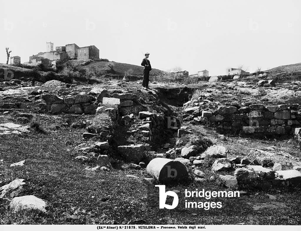 Vetulonia. View of the excavations