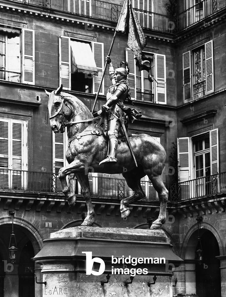 Equestrian monument to Joan of Arc located in the courtyard of the Louvre Museum, Paris.