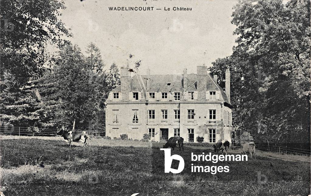 Château de Wadelincourt; postcard