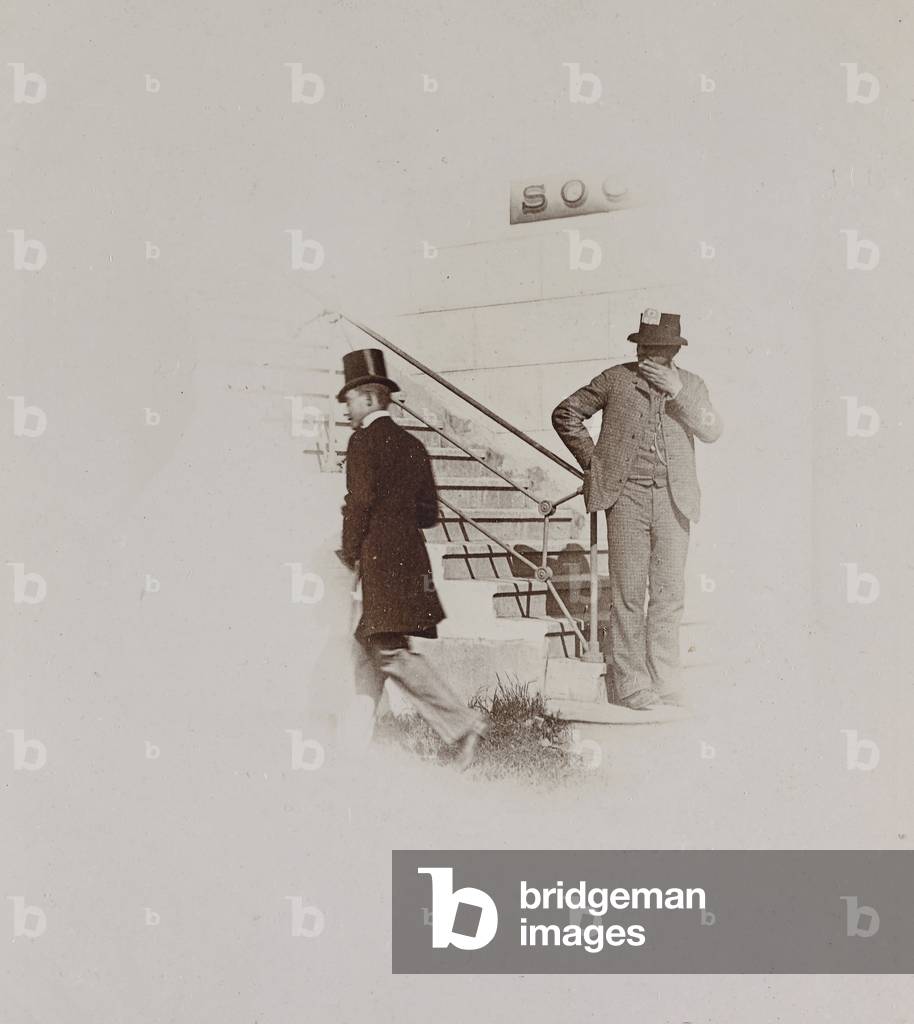 Luigi Amedeo di Savoia-Aosta, Duke of Abruzzi, at the races