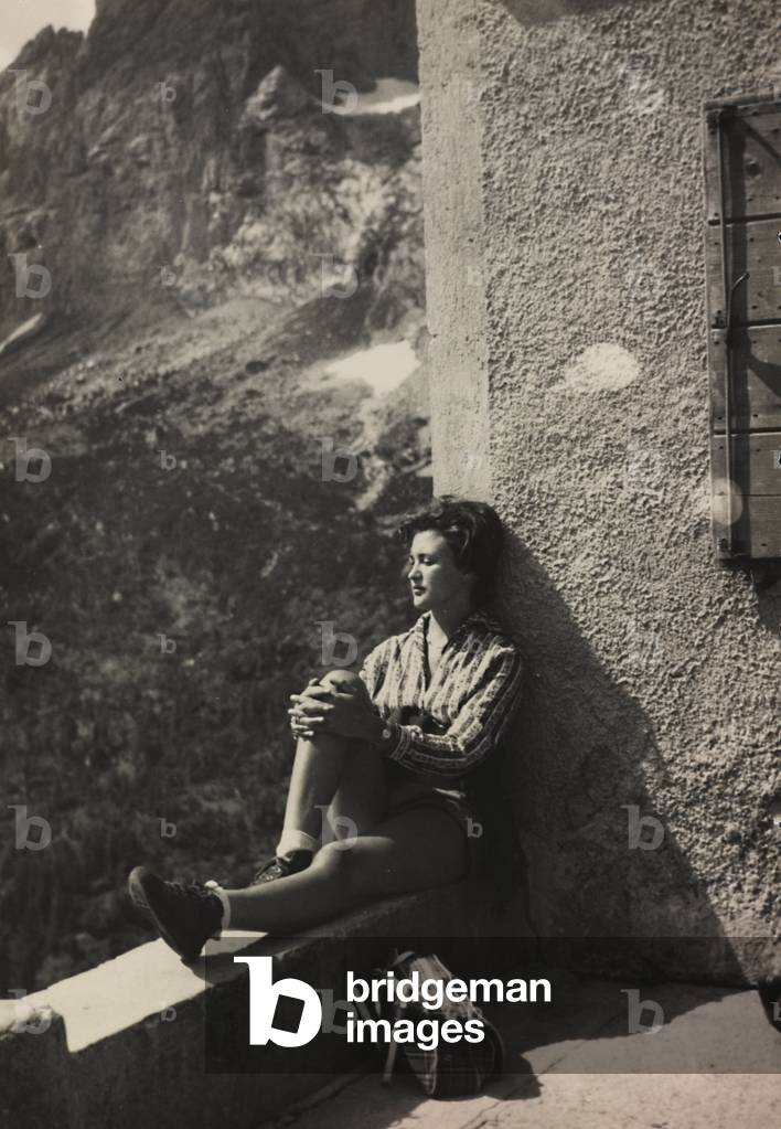Portrait of a woman at Rifugio Scarpa, Frassenè, Voltago Agordino