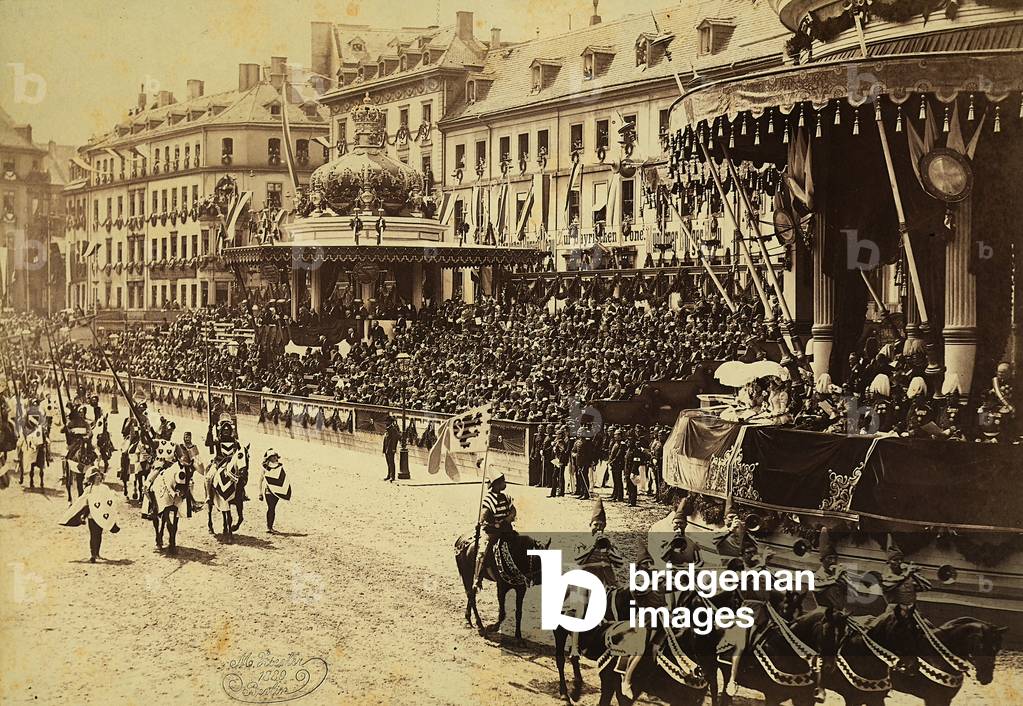 Historic procession in Berlin in the presence of the Kaiser and the Imperial Court.
