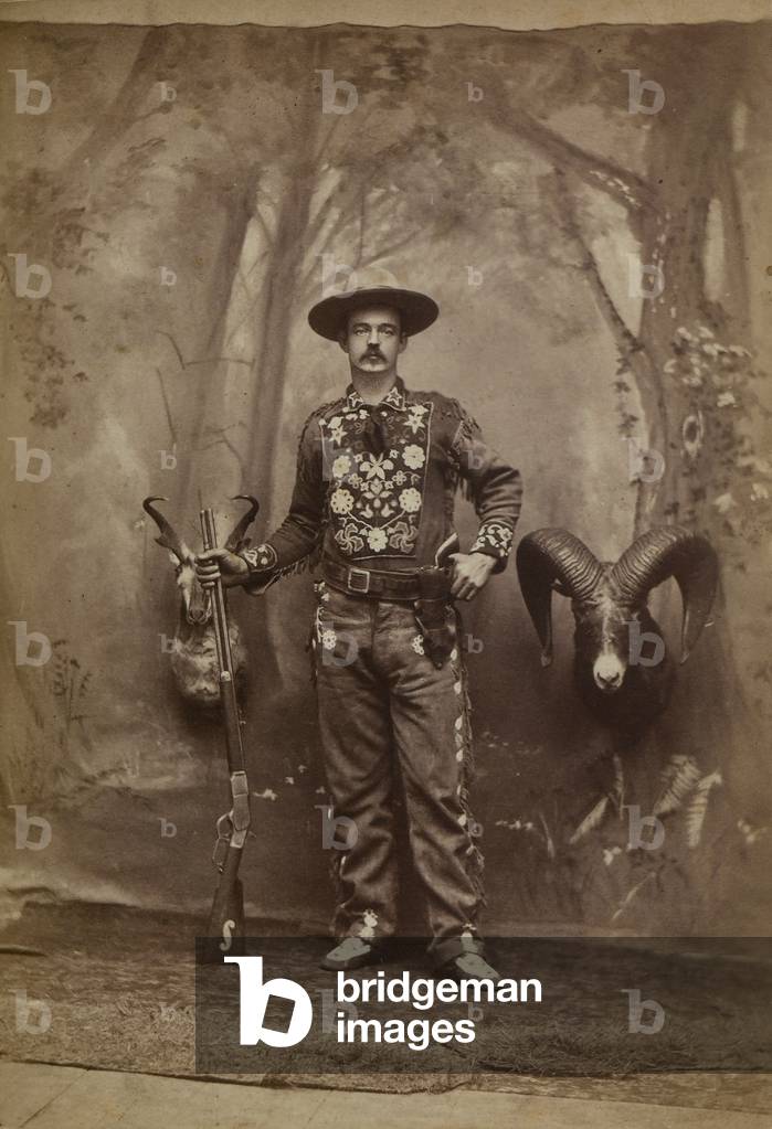 Portrait of a hunter of Yellowstone Park