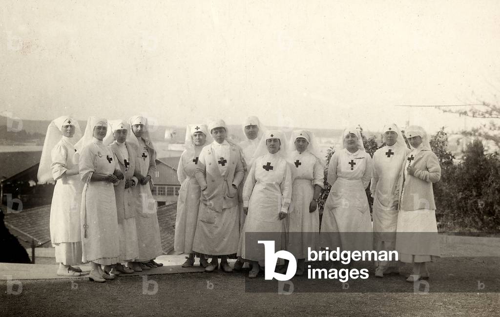 A group of Red Cross volunteers